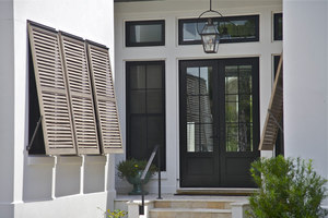 Liên Lạc Đẹp Để Ngôi Nhà Bên Ngoài Hiện Đại Bahama Cửa Chớp Bằng Gỗ Ngoài Trời Trồng Cửa Chớp - Product Image 2