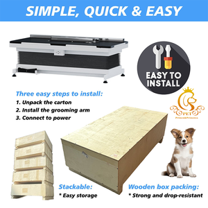 EUR PET Plegable Hierro Elevador eléctrico <span class=keywords><strong>Mesa</strong></span> DE ASEO Perro Gato <span class=keywords><strong>Mesa</strong></span> de peluquería con excelentes características Producto superior Aseo de mascotas - Product Image 4