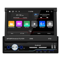 Autoradio universel 7 pouces à écran tactile capacitif avec Carplay sans fil, Android Auto et radio Android pour voiture