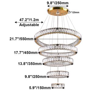 Lámpara Colgante Moderna de Metal para Techo Alto, para Sala de Estar, Restaurante, Hotel, Decoración del Hogar, Modelo HM-YL-006 - Product Image 3