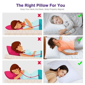 Grosir kualitas terbaik mewah Tidur samping bantal tempat tidur robek Gel busa pendingin memori bantal tempat tidur untuk istirahat tidur <span class=keywords><strong>Visco</strong></span> - Product Image 6