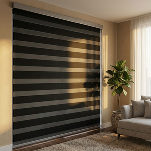 Smart Home Motorized Zebra Day And Night <b>Roller</b> Blind Living Room Bed Room Blackout Function - Product Image 3