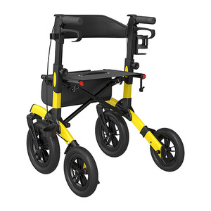 高品質アルミニウム軽量歩行器、パッド入りアームレストと背もたれ、シート付き、大人用歩行器 - Product Image 6