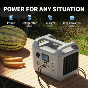 Alpicool AT-600W Compact Portable Power Station Fast Charging Lithium Battery <b>Generator</b> AT-600W All-in-One Power for Any Situati - Product Image 2