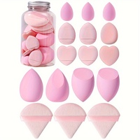 Lot de 16 Éponges à Maquillage Triangulaires Puffs Professionnelles