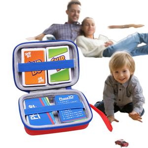 Estuche de Viaje Portátil Rojo de la Marca PT <span class=keywords><strong>para</strong></span> Más de 300 Cartas, Estuche de Almacenamiento Impermeable de EVA <span class=keywords><strong>para</strong></span> Juegos de Cartas - Product Image 1