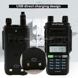 Radio bidirectionnelle longue portée VHF/UHF UV-9R Pro, 128 canaux, 5W, batterie 2200mAh, anglais, 12.5/25kHz, étanche IPX-8 - Product Image 5