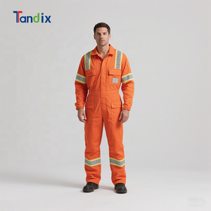 Overol de Alta Visibilidad Resistente al Fuego, Uniforme Ignífugo para Minería, Petróleo, Gas, Ropa de Trabajo de Seguridad Reflectante, Overol de Trabajo FR - Product Image 4