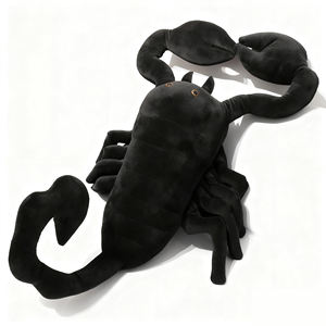 Мягкие игрушки-скорпионы черного цвета: милые и качественные плюшевые игрушки для детей и друзей. Низкий MOQ, производство OEM/ODM на заказ. - Product Image 2