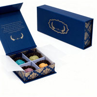 Neue Buchförmige Süßigkeiten-Dessert-Schokoladen-Geschenkbox mit Prägung für Kekse und Lebensmittel, mit Einsätzen für Ramadan-Geschenkverpackung