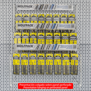 Espositore da appendere/da tavolo per punte da trapano HSS al cobalto, confezione da 72 pezzi, blister completo - Product Image 4