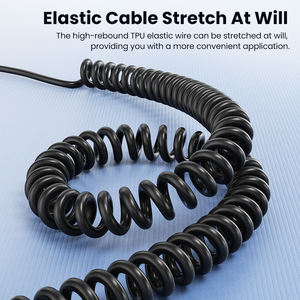 Toocki Aux Aloi aluminium hitam, kabel <span class=keywords><strong>Audio</strong></span> & Video luar biasa mobil 5/<span class=keywords><strong>6</strong></span>/7/8/9/10m kualitas tinggi - Product Image 2