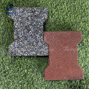 Karet Premium batu bata interlock untuk kuda stabil lantai kios lorong Gang tahan lama peredam kejut karet Eco - Product Image 6