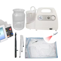 Endolaser Lipolyse Assited Lipo Pompe à vide Liposuccion d'aspiration Diode Laser 980 & 1470nm Aiguille de cou
