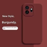 Coque de protection pour téléphone portable OnePlus 15T, en silicone liquide, bords droits, protection intégrale, antichoc, design uni
