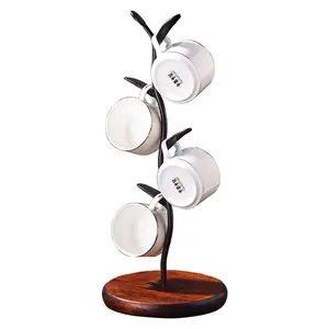 Simple Country Style Mug Holder Tree Coffee Cup Holder Stand