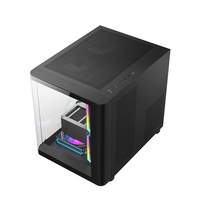 AntarcChill Newest Hot Selling Gaming Pc case Curved Acrylic Panel Gaming Computer Cases Tower Support 240mm Cpu Cooler