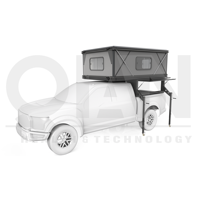 Qian Camper TP07W – Nouvelle version personnalisée de la caravane de camion tout-terrain de taille moyenne, pleine grandeur, quatre saisons, avec toit relevable pour benne de camion