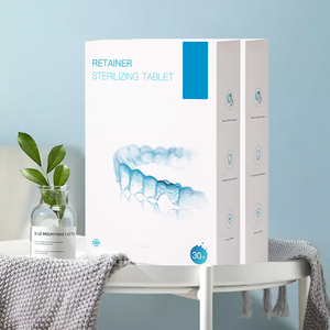 Mundpflege Aligner Kiefer ortho pä discher Halter Brause tablette für Zahnspangen Reiniger Tabletten Mundschutz reiniger - Product Image 6