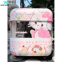 Street Mobile Remorque de restauration rapide Cuisine complète Restaurant Hot Dog Crème glacée Snack Food Truck BBQ mobile en fibre de verre pour bonbons