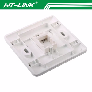 Meilleure vente au Royaume-Uni 86*86mm Ethernet façade simple et Double prise <span class=keywords><strong>Rj45</strong></span>/Rj11 Internet Jack données/<span class=keywords><strong>Tele</strong></span> Transmission plaque frontale murale - Product Image 4