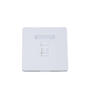 LE 1 Port Faceplate 86X86mm Networking OEM RJ45 Faceplate - Product Image 1