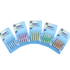 5 paquets de brosses interdentaires de qualité supérieure à marque privée, à pousser et à tirer, pour un soin optimal des gencives, nettoyage des dents, <span class=keywords><strong>cure</strong></span>-dents en <span class=keywords><strong>plastique</strong></span> - Product Image 1