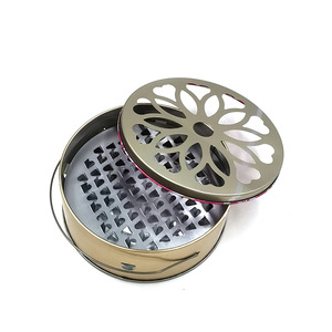 Mosquito Coil Holder Metal Round Portable Ash Collector Outdoor Camping Use - Product Image 5