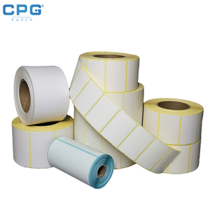 Étiquette thermique personnalisée, étiquette code-barres thermique directe, rouleau d'autocollants, auto-adhésif, solution d'emballage OEM pour marque d'usine, export - Product Image 1