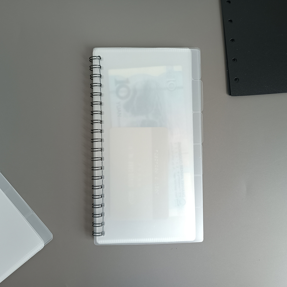 Libro busta nera a schede