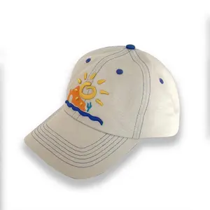 Toptan en çok satan boş gorras beyaz düşük profil % 100% pamuk nakış logosu düz beyzbol şapkası spor özel golf şapkaları