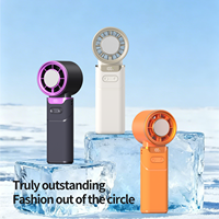 Hxtc88 Nuevo Ventilador Portátil Recargable USB de 4000mAh con Correa para el Cuello, Mini Ventilador de Mano para Viajes y Actividades al Aire Libre