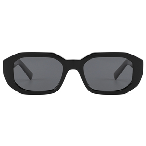 Gafas de Sol Unisex Rectangulares de Acetato, Montura Completa Negra, Protección UV400, Protección Solar para Adultos - Product Image 1