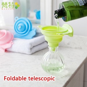 Cartoon Style Kitchen <b>Tools</b> <b>Silicone</b> Kitchen Utensils Silicon Funnel Collapsible Oil Food Water Funnel - Product Image 6