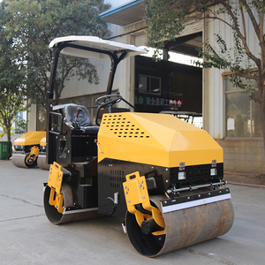 Inşaat makineleri çift tek davul 1ton2ton3ton4ton5ton8ton10ton behind ktör titreşim yolda binmek arkasında yürümek - Product Image 2