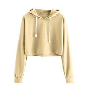 Top Corto con Capucha de Malla para Mujer, Ajuste Delgado, Estilo Urbano, Top Corto de Moda para Mujer, Sudadera Corta con Capucha, Sudaderas Cortas con Capucha de Moda, Transpirable - Product Image 2