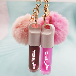 Aceite labial en tubo redondo tipo llavero, brillo labial transparente hidratante y voluminizador portátil, cuidado labial nutritivo, venta al por mayor de marca privada - Product Image 4