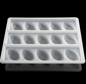 Plateau en <span class=keywords><strong>plastique</strong></span> PP de qualité alimentaire pour l'emballage des boulettes avec 20 trous - Product Image 1