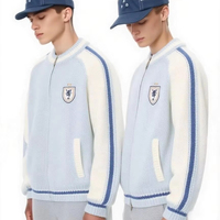 Pull avec LOGO personnalisé hiver hommes tricots décontractés mode pull à fermeture éclair graphique survêtement pull tricoté veste de course vintage