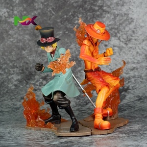 Figura de Acción de <span class=keywords><strong>One</strong></span> <span class=keywords><strong>Piece</strong></span>, Escena de Batalla de Sabo y Ace, Modelo de Estatua de Anime - Product Image 1