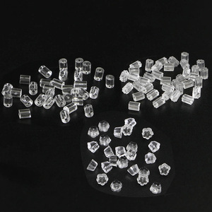 Tapones de resina plástica transparentes redondos para la fabricación de pendientes, componentes para la creación de joyas - Product Image 4