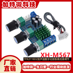 บอร์ดขยายเสียงดิจิตอลสองช่องสัญญาณ Tpa3116d2 ขนาด 6x3.2 ซม. พร้อมตัวควบคุมระดับเสียงสำหรับระบบเสียง - Product Image 5