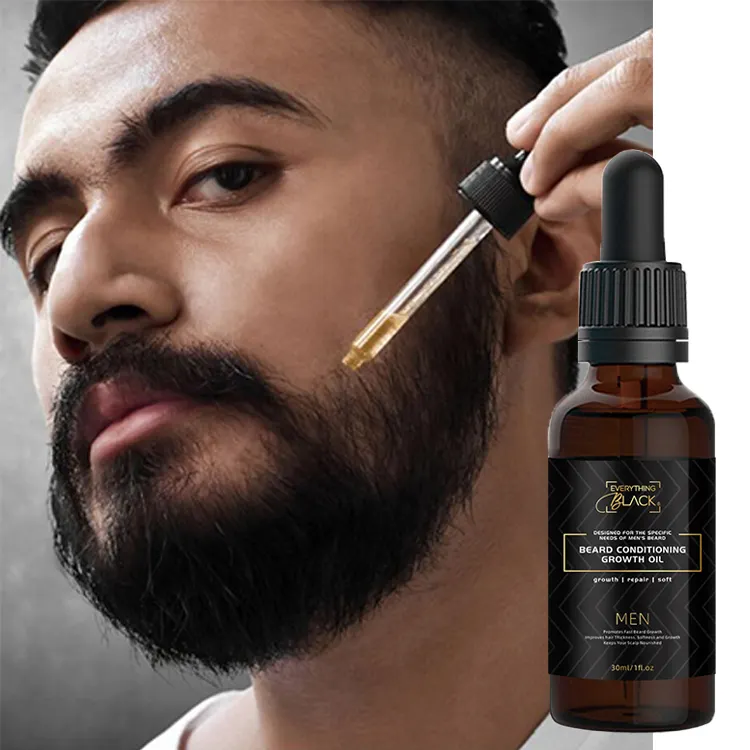 Free shipping & design & label Organic Cruelty-free Soften Moisturizing Promote Facial Beard Hair Regrowth Best Beard Growth Oil