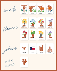 University of Texas® Mahjong <b>Tiles</b> | PRE‑ORDER | In stock end of August - Product Image 1