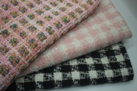Usine en gros quantité préférée laine petit parfum mode canapé Tweed manteau tissu pour vêtements pour femmes manteau