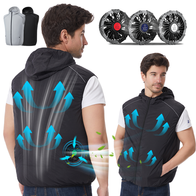 Cooling Fan Vest Air Conditioned Workwear Jacket with Fan Outdoor Clothes for Summer Fan Jacket