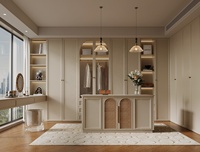 Armoire de chambre et coiffeuse autoportante en bois moderne sur mesure, écologique et durable, à poser au sol |   Meubles de chambre à coucher