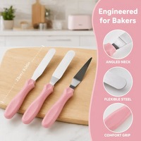 6 Spatules à Gâteau, Spatules à Crème et à Glaçage, Outils de Pâtisserie, Grattoir à Décoration de Gâteau, Accessoires de Cuisine