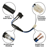 Câble de raccordement interne pour carte mère USB 2.0 9 broches Femelle-Femelle, Faisceau de câbles d'extension de données, Cordon de raccordement pour carte mère PCB, PTFE PBT