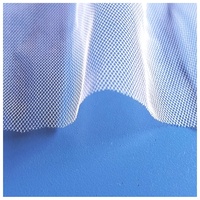 Tulle en maille rigide 20GSM, voile en polyester, tulle pour robe d'enfant, tulle en gros, tissu rigide à effet diamant